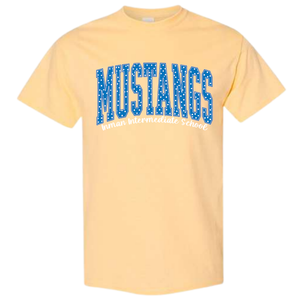 IIS Mustangs Yellow and Blue T-Shirt