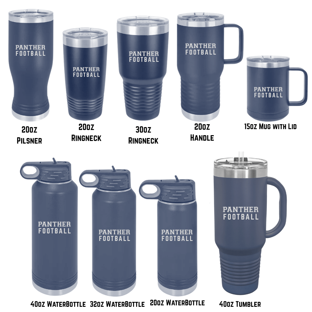 Panthers Football Tumblers