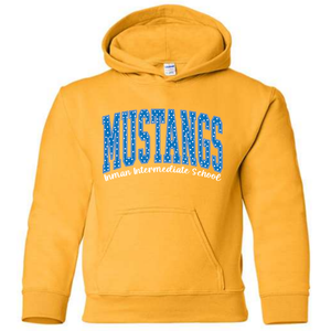 IIS Mustangs Yellow and Blue T-Shirt