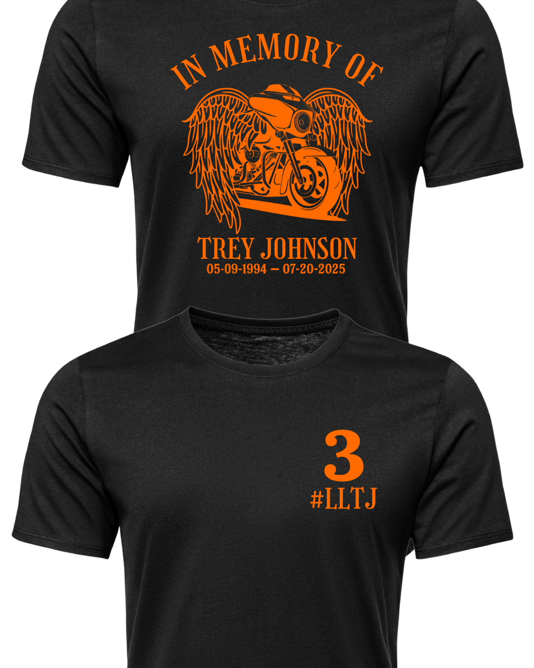 Trey Johnson Memory Shirts