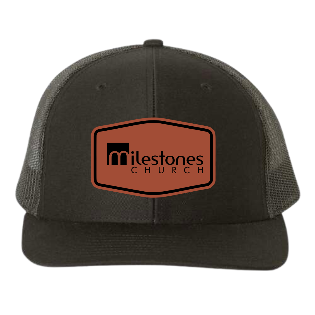 Milestones Leather Patch Hat
