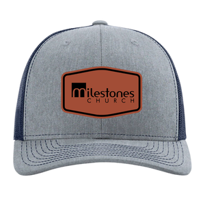 Milestones Leather Patch Hat