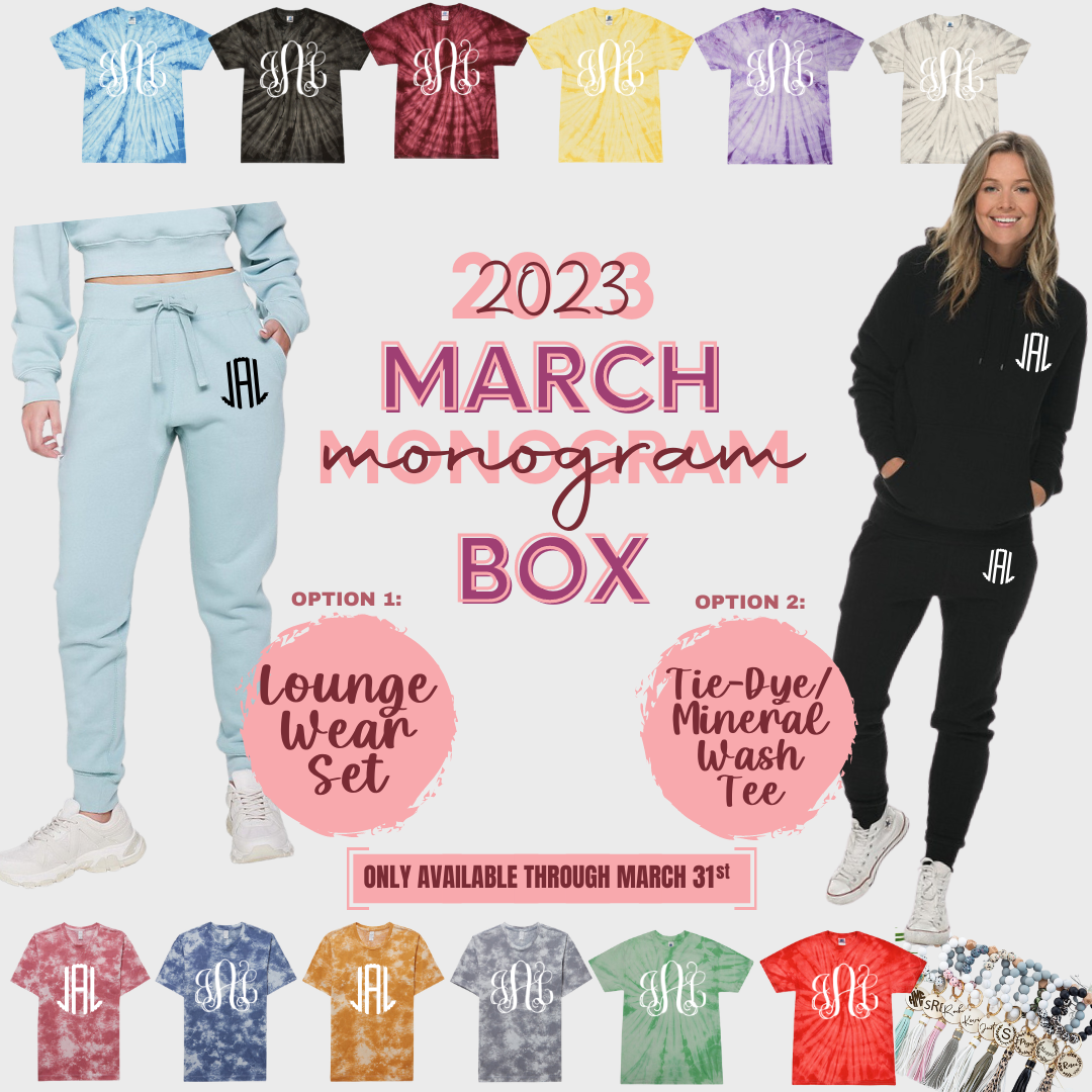 March Monogram Box